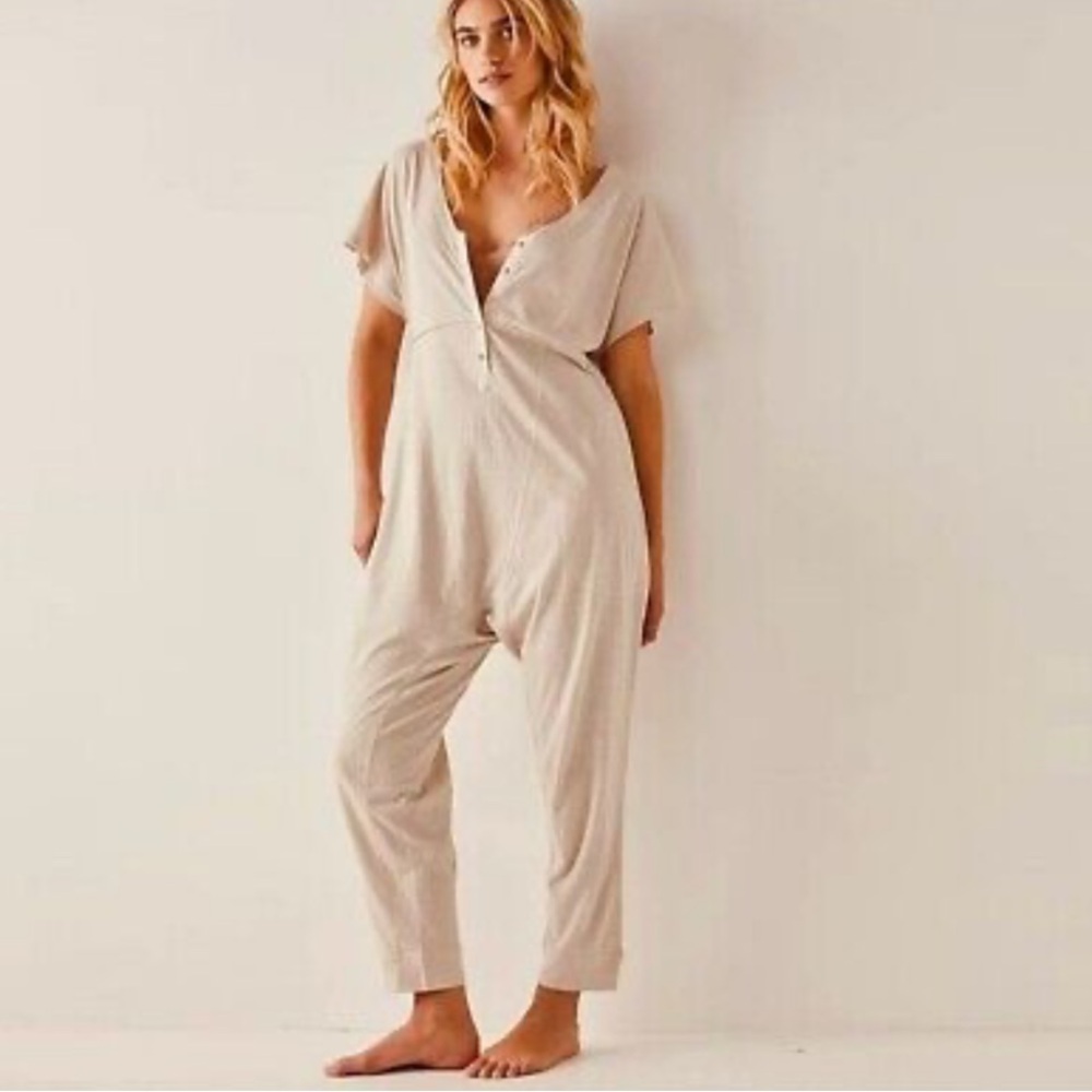 Free people Pillow Talk Henley Romper